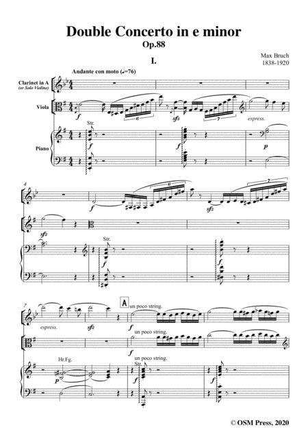 Double Concerto In E Minor, Op. 88